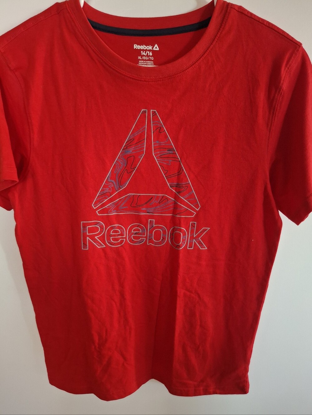 Reebok Red Short Sleeve Tee with Logo